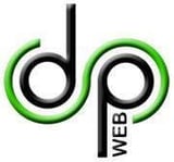 Neon green and black infinity symbol logo with WEB text below