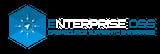 Enterprise OSS logo with blue hexagon and compass star icon
