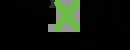 Green and black geometric logo with overlapping angular shapes