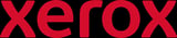 Xerox red logo wordmark on black background