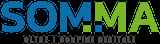 SOMMA logo with blue and green text, tagline Oltre i Confini Digitali