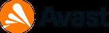 Avast logo with orange circular icon and dark blue text