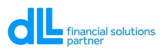 DLL financial solutions partner logo in blue with stylized letters and company name