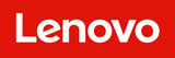 Lenovo logo - white text on red rectangular background